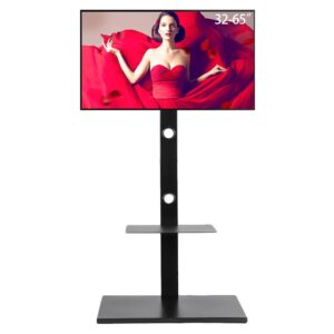 ขาตั้งทีวี ขาแขวนทีวี ตั้งพื้น ขนาด 32-65 นิ้ว LED LCD TV Standing bracket แข็งแรง เหล็กหนา พร้อมชั้นวางของ 2 ชั้น