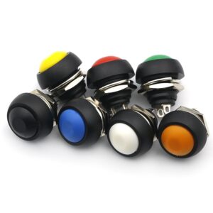 ร้านในไทย สวิตช์กดติด ปล่อยดับ PBS-33b 2Pin Mini Switch 12mm 1A 250V Push button Switch Non-locking ส่งของทุกวัน