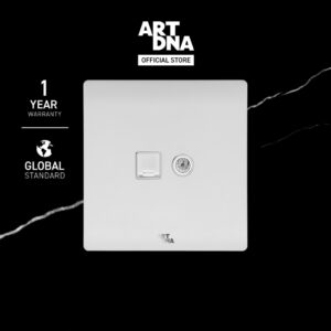 ART DNA รุ่น A63 Computer(LAN)+TV Socket สีขาว design switch สวิตซ์ไฟโมเดิร์น สวิตซ์ไฟสวยๆ