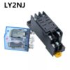 ได้ทั้งชุด ชุดรีเลย์ LY2NJ 12vdc 24vdc 220V AC Coil รีเลย์ 8 Pins 240VAC LY2 HH62P JQX-13F PTF08A ฐานซ็อกเก็ต