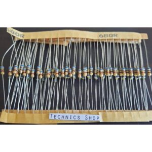 ลด 50% ใส่โค้ด INC8LZ3  ตัวต้านทาน 680 โอห์ม 1/4W จำนวน 20 ตัว Resistor 680 Ohm 20 pcs.