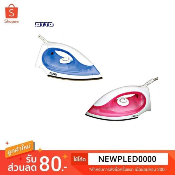 OTTO เตารีดไฟฟ้า รุ่น EI-601 หน้าเตาเคลือบ NON STICK กำลังไฟ 1000 วัตต์