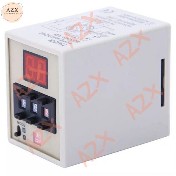 พร้อมส่ง! แถมฟรีซ็อกเก็ต CH3 CH3-AB 10A 220V Timer Delay Relay 0.01s-990hสินค้า​พร้อม​