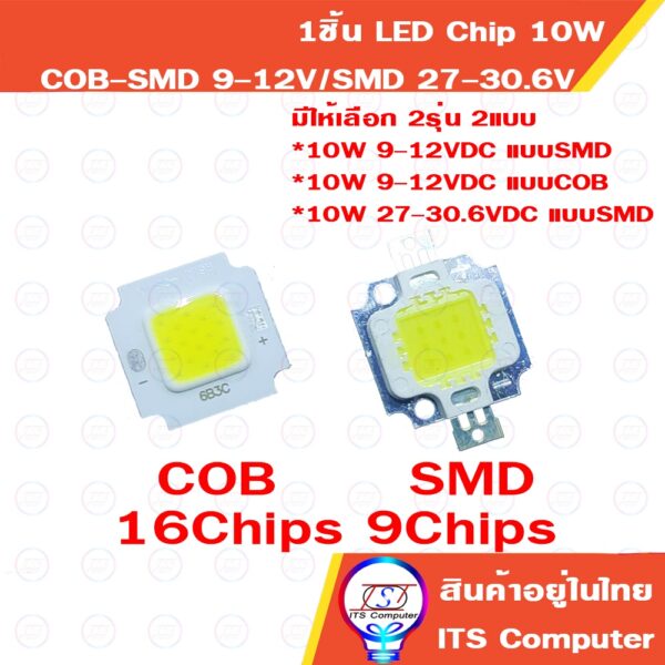 LED Hi-Power 10W SMD Chip