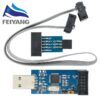 Arduino บอร์ดอะแดปเตอร์โปรแกรมเมอร์ USBASP USBISP AVR USB ISP USB ASP ATMEGA8 ATMEGA128 รองรับ Win7 64K 10Pin เป็น 6 Pin