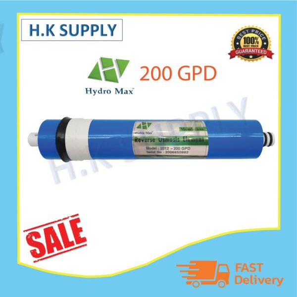 HydroMax ไส้กรองน้ำ ไส้กรอง เมมเบรน RO Membrane 200 GPD เครื่องกรองน้ำ ตู้น้ำหยอดเหรียญ Starpure Aquatek HydroMax Fast