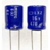 NCC Nippon Chemi-con LXZ 470uf 16v 105° capacitor ตัวเก็บประจุ คาปาซิเตอร์ ขนาด 10×13 มม