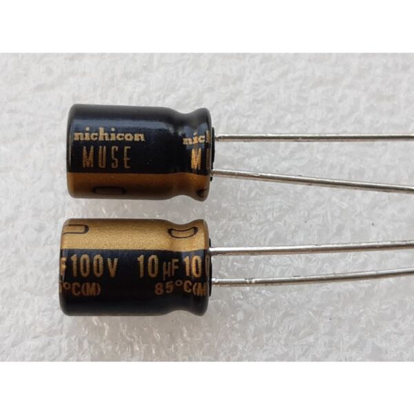 Nichicon MUSE KZ 10uf 100v capacitor ตัวเก็บประจุ