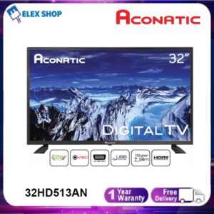 Aconatic ทีวีดิจิตอล 32 HD แอลอีดี ดิจิตอลทีวี ทีวี 32 นิ้ว ไม่ต้องใช้กล่องดิจิตอล รุ่น 32HD513AN (รับประกัน 1 ปี)