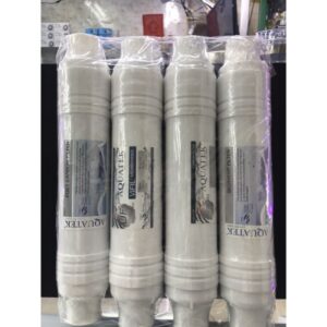 AQUATEK USA ใส้กรองแบบ 4 ตอน สำหรับเครื่องกรองน้ำ AM100 แบบเสียบหัวท้ายแถมข้อต่อ8ตัว