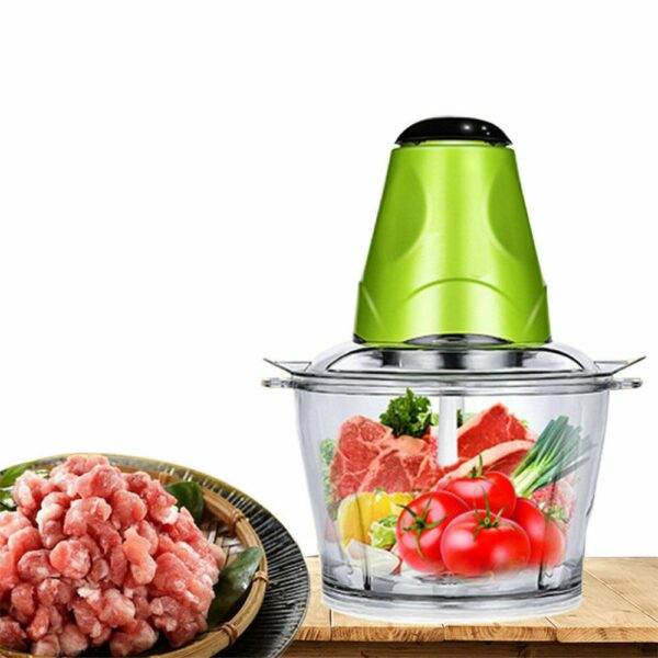 (เครื่องบดหมู สีเขียว) เครื่องบดสับปั่น ผสมอาหาร ไฟฟ้า อเนกประสงค์ electric multi - function meat grinder