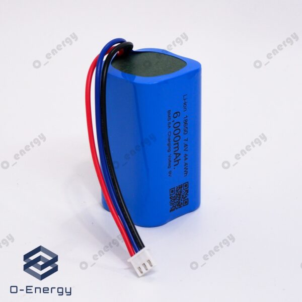 000mAh 44.4Wh แบบแพคมีวงจรป้องกันภายใน BMS 6A. Connector XH2.54 3Pin