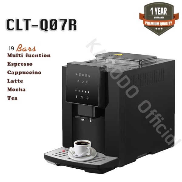 [พร้อมส่ง] เครื่องชงกาแฟ Calet Espresso อัตโนมัติ รุ่น CLT-Q07R หน้าจอสัมผัส LED 19 บาร์ แทงค์น้ำจุ 1.8 ลิตร