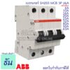 ABB เบรกเกอร์ 3 เฟส 3P 6A