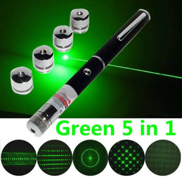 เลเซอร์ความแสงสูง เลเซอร์แสงเขียว ปากกาเลเซอร์ 5in1/1in1 Green laser Red laser ปากกาเลเซอร์