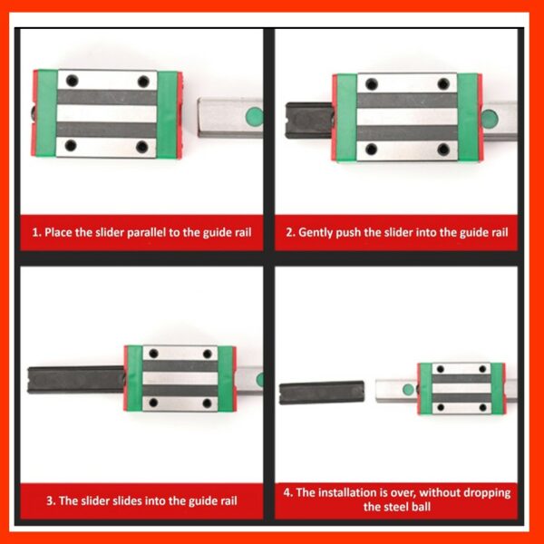 Sliding Block HGH ใช้สำหรับรางสไลด์ Linear Rail ซีเอ็นซี CNC