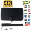 แอมพลิฟายด์เสาอากาศทีวีดิจิตอล HD ยาว 100 ไมล์รองรับทีวี 1080p Amplified HD Digital TV Antenna