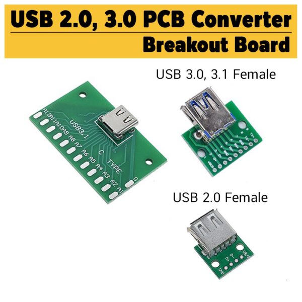 บอร์ดแปลง 3.0 3.1 USB-C 2.0 USB-A PCB Conveter ซ็อกเก็ต ปลั๊ก ตัวเมีย USB Type A