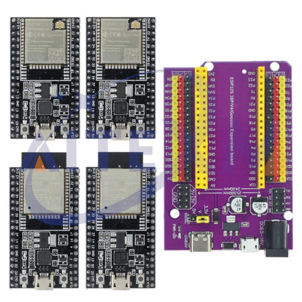 บอร์ดไมโครคอนโทรลเลอร์ ESP32 TYPE-C MICRO USB ESP32-DevKitC V4 WiFi และบลูทูธ Dual Core ESP-WROOM-32 38PINS