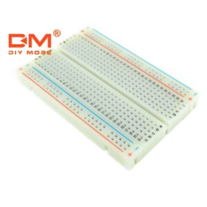 DIYMORE mb 102 400 points holes universal solderless pcb แผ่นบอร์ดโมดูลสําหรับทดสอบวงจร