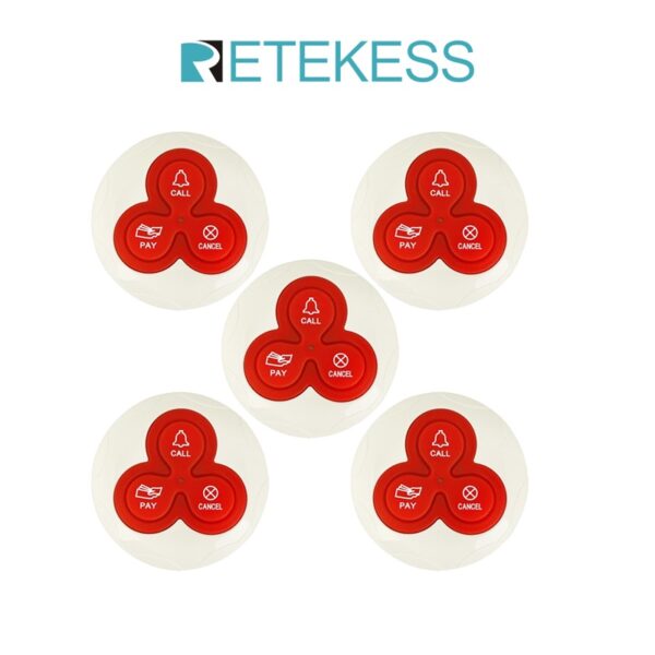 Retekess ปุ่มรับส่งสัญญาณไร้สาย T114 TD009 T11T TD019 TD010 T133 สําหรับ T114 T128 TD108 TD136