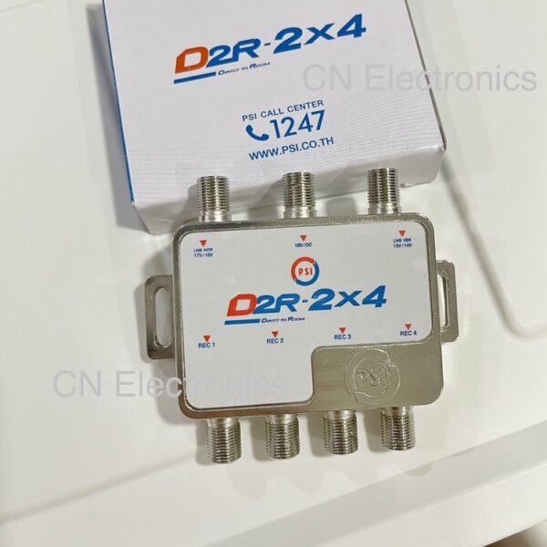 พร้อมส่งของแท้  รุ่นใหม่ PSI multi switch D2R-2x4 ตัวแยกสัญญาณจานดาวเทียม เข้า 2 ออก 4