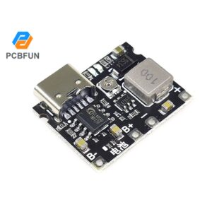 Pcbfun บอร์ดโมดูลชาร์จแบตเตอรี่ลิเธียม Li-ion 18650 3.7V 4.2V DC-DC