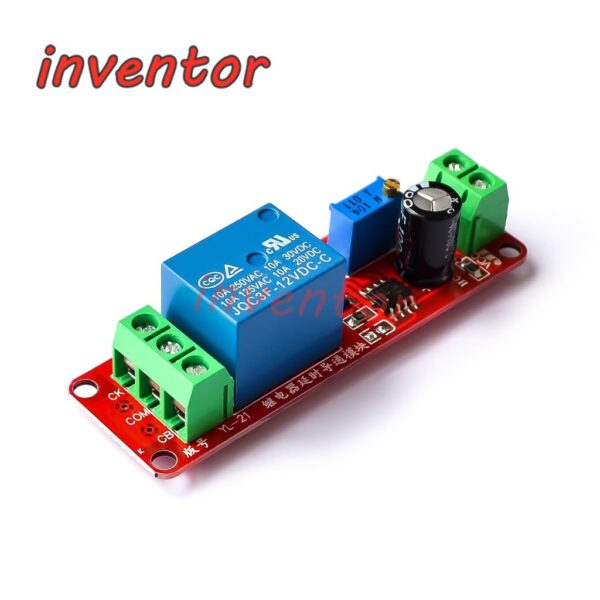 Ne555 โมดูลรีเลย์สวิตช์ตั้งเวลา DC 12V 0~10S ปรับได้