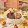 Babystar หม้อหุงข้าวไฟฟ้า อเนกประสงค์ ขนาดใหญ่ จุของได้เยอะ สําหรับหอพัก หม้อไฟไฟฟ้าในครัวเรือน 6L การจําแนกประเภทกระทะควบคุมคู่เครื่องครัวไฟฟ้าเครื่องครัวอัจฉริยะของขวัญ Nonstickแบบพกพาชาบูชาบูกระทะไฟฟ้ากระทะกระทะทําอาหารไฟฟ้า 3-6 คน ร้อนขึ้นอย่างรวดเร็ว