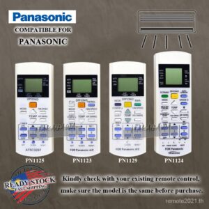 Panasonic รีโมตคอนโทรล แบบเปลี่ยน ( A75C2817 A75C2913 A75C2998 A75C3000 A75C3012 A75C3058 CS-E9EKU )