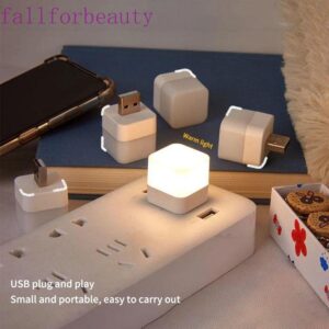 FALLFORBEAUTY โคมไฟอ่านหนังสือ USB LED แบบชาร์จไฟ ขนาดเล็ก ถนอมสายตา