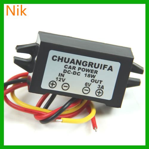 ตัวแปลงกันน้ํา 12V Step Down To 6V 18W Max 3A สําหรับ DC พาวเวอร์ซัพพลาย N