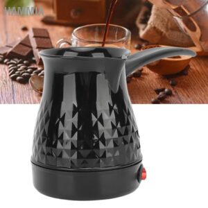 HAMMIA Stainless Steel Coffee Maker Anti Scald Even Heating Electric Pot with Removable Handle US Plug 110V 600ml