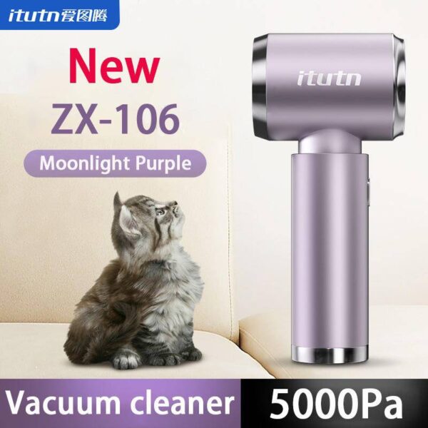 【2024 ใหม่】Itutn ไร้สายรถดูดฝุ่น 102Pro Moonlight สีม่วง / Xinzhu สีเขียว 5000Pa ดูด / เป่า / ปั๊ม / ชาร์จ 4 ใน 1 บ้าน / กลางแจ้งใช้เครื่องดูดฝุ่นแบบพกพาขนาดเล็ก