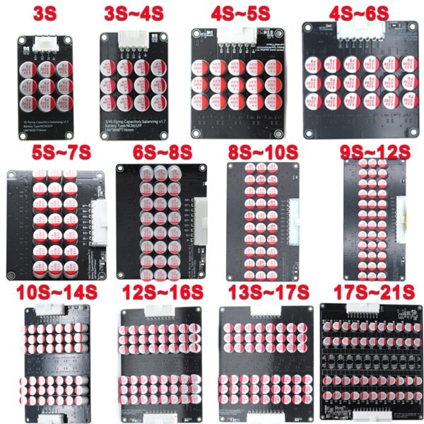 5.5A Active Balance NMC Li Ion บอร์ดเเอคทีฟบาลานซ์ 3S 4S 7S 8S 14S 16S For 12V 24V 48V แบตเตอรี่ลิเธียมฟอสเฟต LiFePO4