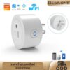 Smart Plugปลั๊กไฟไร้สาย ปลั๊กไฟอัจฉริย Wi-Fi Smart Socket ปลั๊ก US ซ็อกเก็ตซ็อกเก็ตรีโมทคอนโทรล WiFi เปิด/ปิดผ่านมือถือ