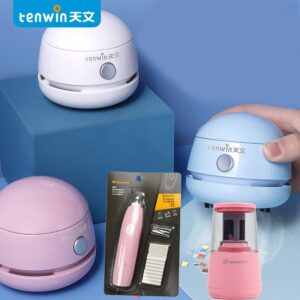 Tenwin เครื่องดูดฝุ่นอัตโนมัติ แบบชาร์จไฟได้ 8052 สีฟ้า ขาว ชมพู