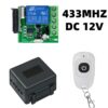 433mhz DIY สวิตช์ไร้สาย DC 12V โมดูลรีเลย์ ขนาดเล็ก และเครื่องส่งสัญญาณ RF รีโมทคอนโทรล สําหรับโรงรถ ผ้าม่าน เครื่องใช้ในบ้าน