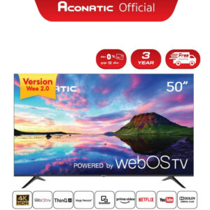 [New Wee2.0] Aconatic Smart TV 4K HDR 10 สมาร์ททีวี 50 นิ้ว รุ่น 50US200AN WebOS TV + Magic Remote (รับประกันศูนย์ 3 ปี)