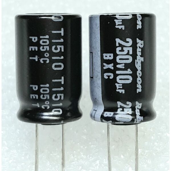 Rubycon BXC 10uf 250v capacitor ตัวเก็บประจุ คาปาซิเตอร์