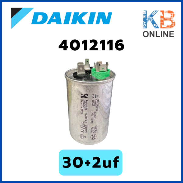 DAIKIN 4012116 Comp. Capacitor 30+2uf คาปาซิเตอร์ (แค็ปรัน)