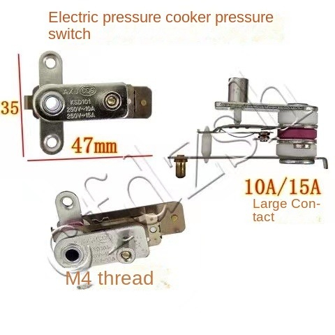❧KSD101 หม้อหุงข้าวไฟฟ้า Universal หม้อหุงข้าวเทอร์โม 10A 15A สวิตช์ความดันหม้อหุงข้าวอุปกรณ์เสริม