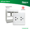 NANO ชุดฝา 3 ช่อง 1 ปลั๊กกราวด์คู่ และบล็อกลอยขนาด 3*3 นิ้ว Classic series รุ่น CS8655