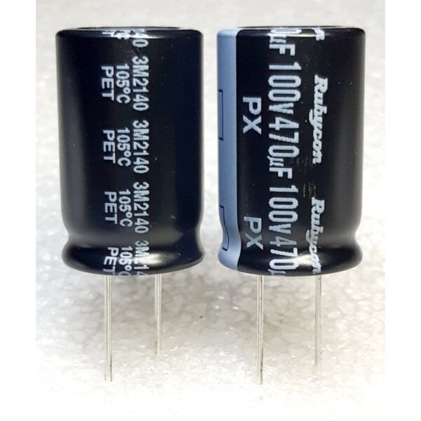 Rubycon PX 470uf 100v capacitor ตัวเก็บประจุ คาปาซิเตอร์