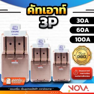 คัทเอาท์ช้าง 3P/ 30A