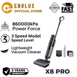 โปรโมชั่น สองร้อยบาท✨ โปรโมชั่น สองร้อยบาท X8 Pro Cordless wet & dry mop Vacuum เครื่องดูดฝุ่นถูพื้นเปียกและแห้งไ