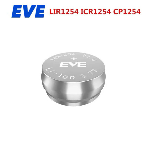 EVE แบตเตอรี่แบบชาร์จไฟได้ EVE CP1254 ICR1254 LIR1254 LIR 1254 3.7V