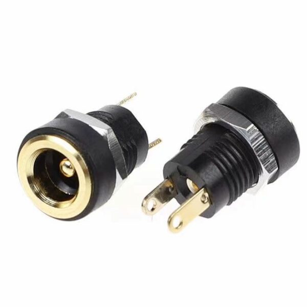 1pcs แจ็ค dc ตัว เมีย DC022B 8mm 5.5*2.1 mm dc jack ตัวเมีย รูชาร์จdc ซ็อกเก็ตdc แจ๊กต่อสายไฟdc