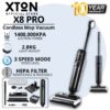 ปรโมชั่น สองร้อยบาท  โปรโมชั่น สองร้อยบาท XTON X8 Pro Cordless wet & dry mop Vacuum เครื่องดูดฝุ่นถูพื้นเปียกและแห้งไ