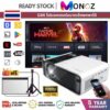 MONOZ Projecter G86 5000 Lumens Android Mini Projector โปรเจคเตอร์ HD WIFI LCD LED Projector โฮมเธียเตอร์ รับประกัน 5 ปี